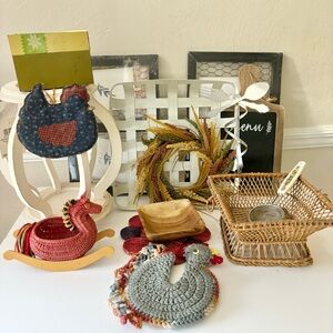 Home Decor Lot Vintage Modern New Used Farmhouse Country Rustic Primitive